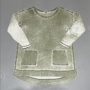 Soft Surroundings Washed Green Thick Long Sleeve Shirt (Women’s Large)
